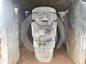 Statues, the Idols of San Augustin - Archaeological Park in San photo