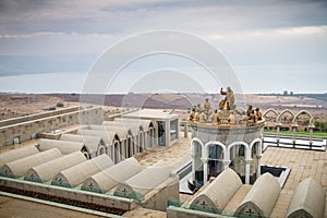 The statues of Jesus and Twelve Apostles, Domus Galilaeae in Israel