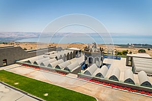 The statues of Jesus and Twelve Apostles, Domus Galilaeae in Israel