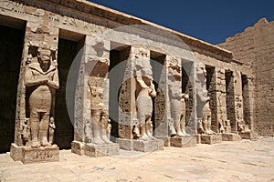 Statues in Luxor Temple