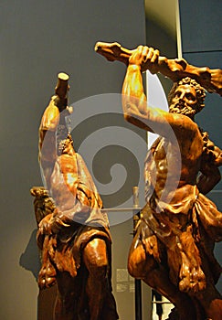 Statues made of wood