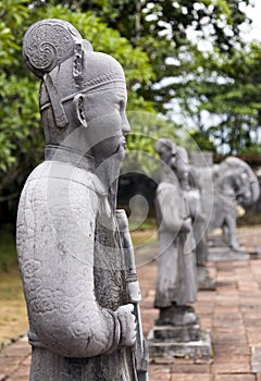 Statues at Minh Mang Tombs