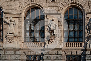 Statues of Neue Burg Facade of Hofburg Palace - by Carl Kundmann and Johann Koloc, 1895 - Vienna, Austria