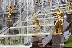 Statues in Peterhof