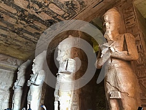 Statues of Ramses II at Abu Simbel Temple, Egypt