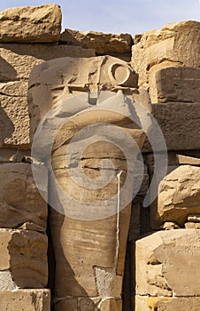 Statues of Ramses II. Egypt, Luxor - Karnak Temple.