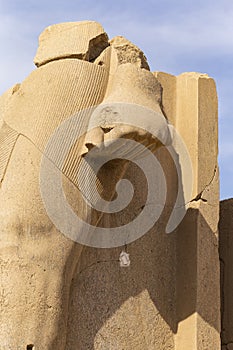Statues of Ramses II. Egypt, Luxor - Karnak Temple.