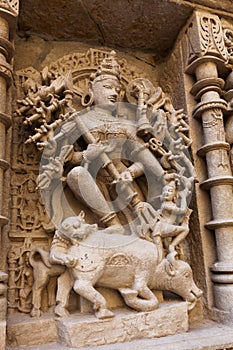 Statues at the Rani Ki Vav Step Well