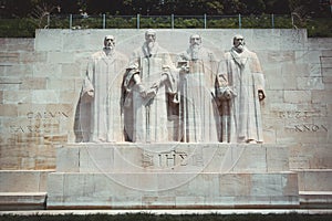 Statues of Reformation wall in Geneva