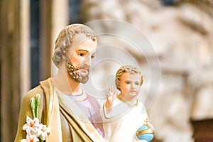 Saint Joseph and Holy Child Jesus photo