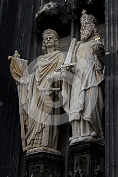 Statues of Saints at Cologne cathedral