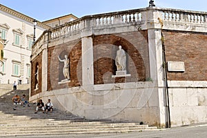 Statues on Salita di Montecavallo photo