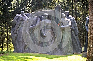 Soviet statues at Grutas park, Lithuania