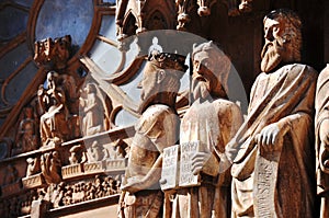 Statues at Tarazona Cathedral