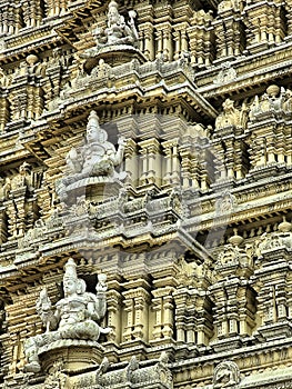 Statues on the temple dome