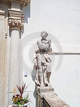 Statues on the territory of Nitra castle