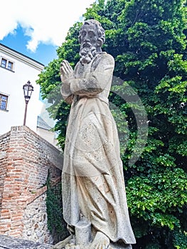 Statues on the territory of Nitra castle