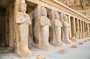 Statues at TTemple of Hatshepsut, Luxor