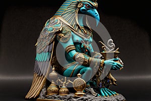 This statuette depicts Egyptian Sea God Osiris