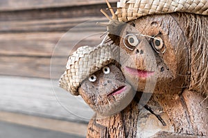 Statuette of two monkeys