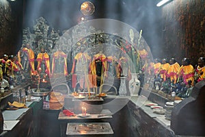 Statuettes of Taoist divinities - Jade Emperor Pagoda - Ho Chi Minh City - Vietnam