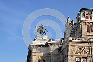 Stature Vienna State Opera house