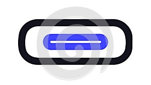 Status Bar Progress Outline Vector Icon, vector design Generative AI