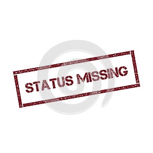 Status missing rectangular stamp.