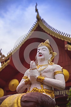 The status in the Thai temple