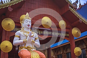 The status in the Thai temple