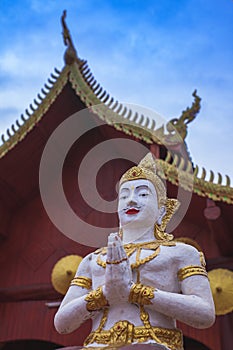 The status in the Thai temple