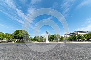 Statute of the French general Foch at the Trocadero place