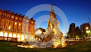 Statuto square in Turin, Italy