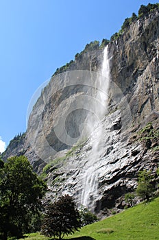 Staubbach Falls, Waterfall, Lauterbrunnen, Switzerland