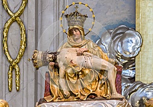 Staue of Virgin Mary in basilica Sastin-Straze, Slovakia