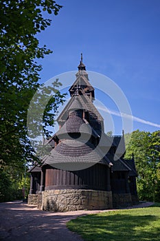 The Stave Church from Gol in Norwegian Museum