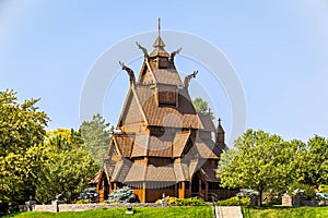 Stave church of Norwegian design found in Minot, North Dakota