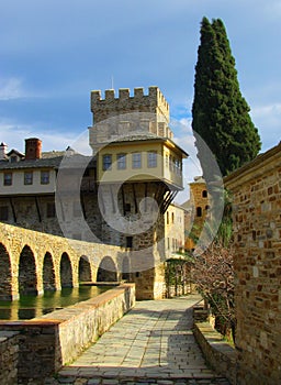 Stavronikita monastery at Mt Athos