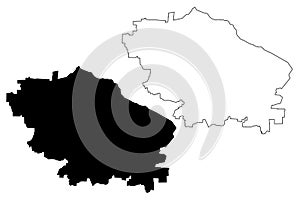 Stavropol Krai map vector