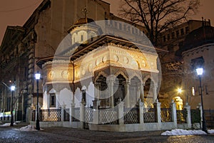 Stavropoleos Church, old town Bucharest photo