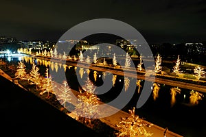 Stavros Niarchos cultural center 2022 Christmas decorations - Athens, Greece