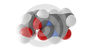 stavudine molecule, antiretroviral medication, molecular structure, isolated 3d model van der Waals photo