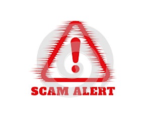 stay alert and safe with fraud warning background from money scam