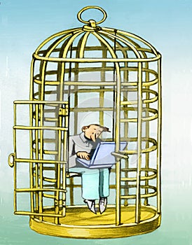 Stay in distracted cage