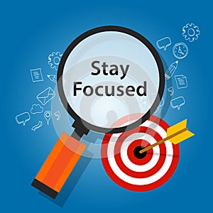 Stay focused on target reminder goals photo