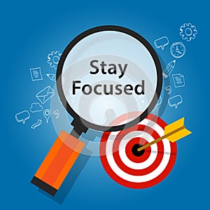 Stay focused on target reminder goals