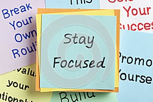 Stay Focused photo