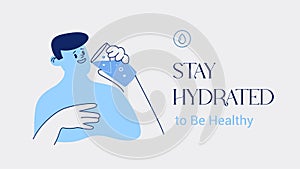 Stay Hidrated Banner Template