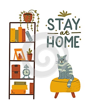 Stay at home concept