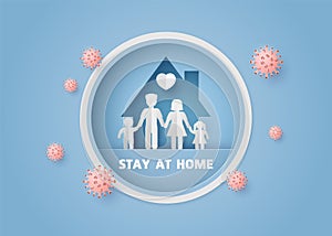 Stay home during the corona-virus epidemic